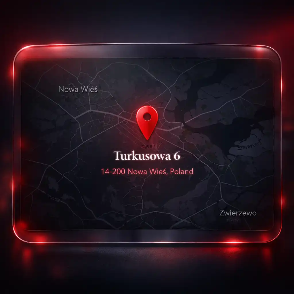 Mapa dojazdu do biura AD-BI przy ulicy Turkusowej 6 w Nowej Wsi